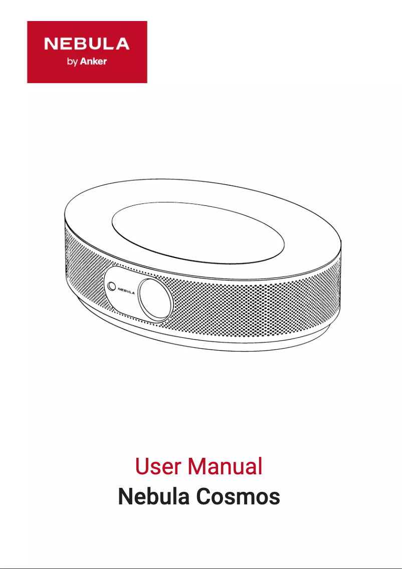 Page n°1 - Manuel utilisateur Nebula Cosmos