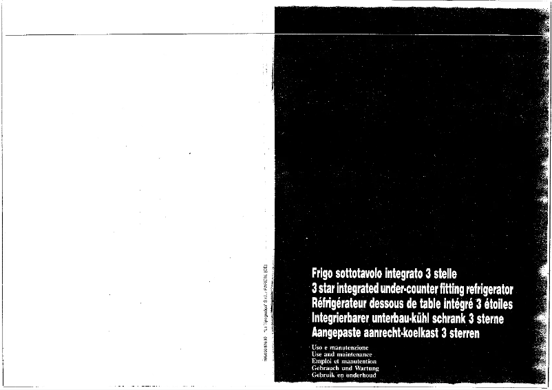 Page n°1 - Manuel utilisateur Smeg FR 150 SE