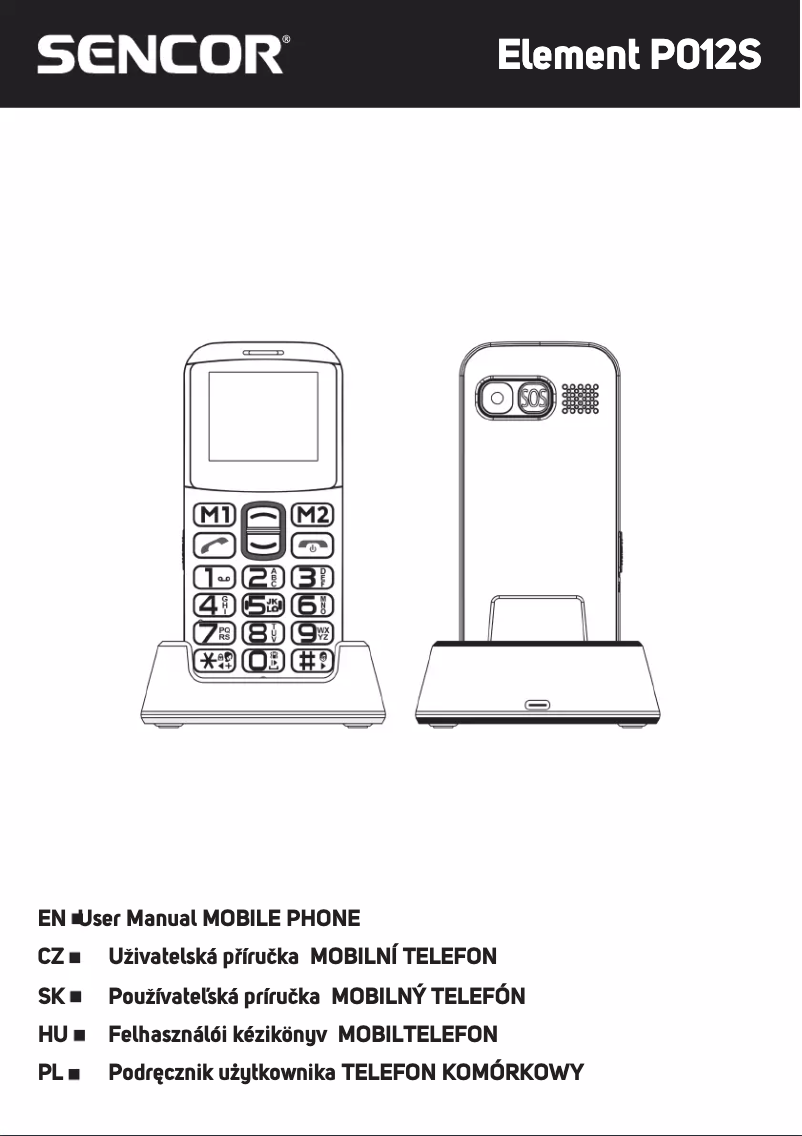 Page n°1 - Manuel utilisateur Sencor Element P012S