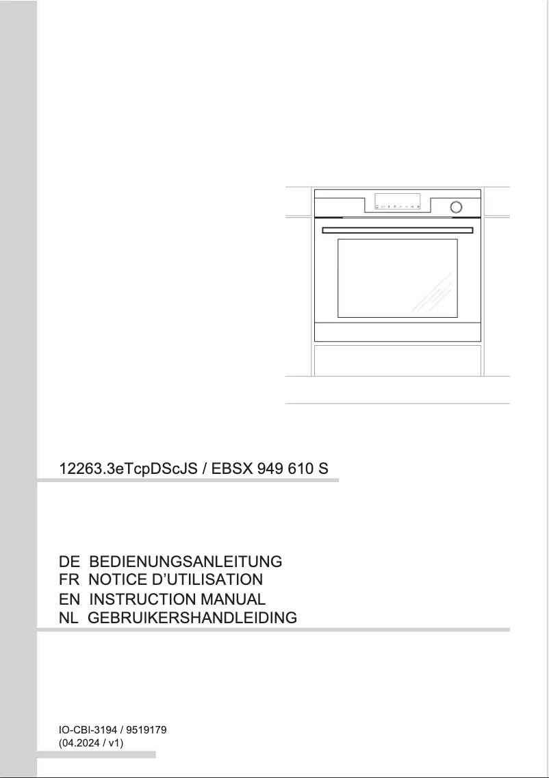 Image de la première page du manuel de l'appareil EBSX 949 610 S