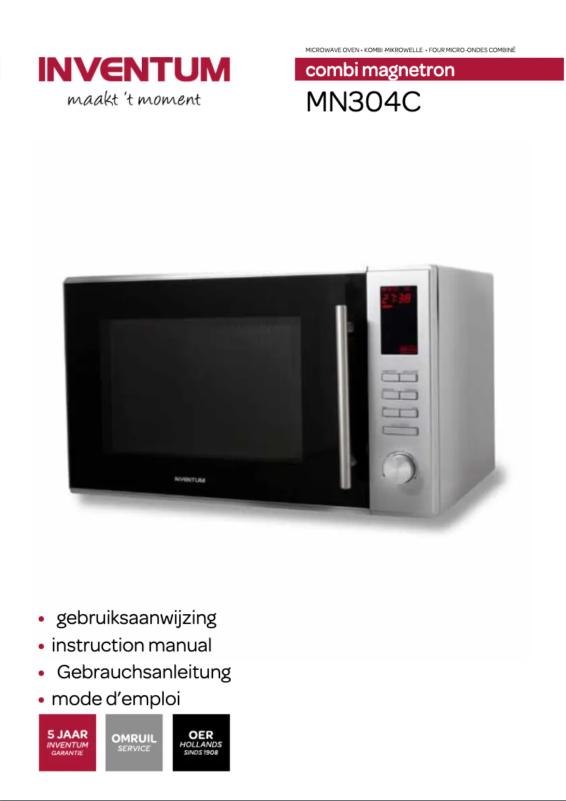 Page n°1 - Manuel utilisateur Inventum MN304C