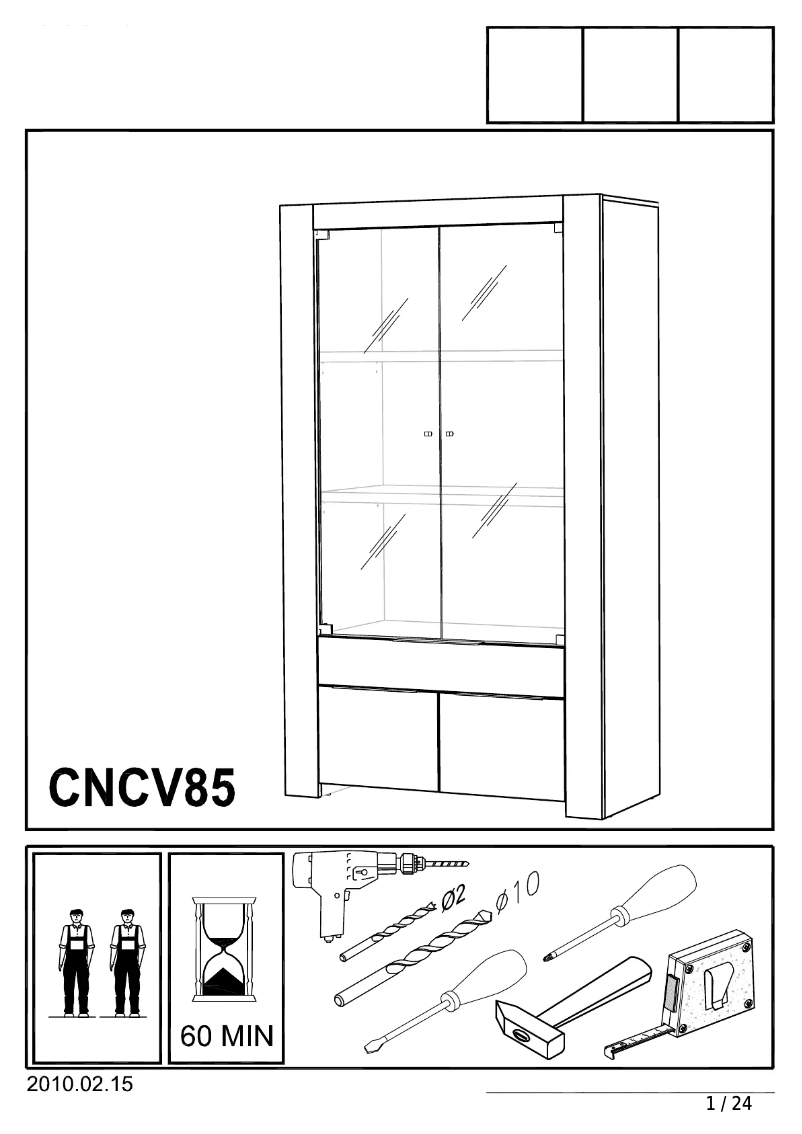 Page 1 de la notice Manuel utilisateur Profijt Meubel Cartago