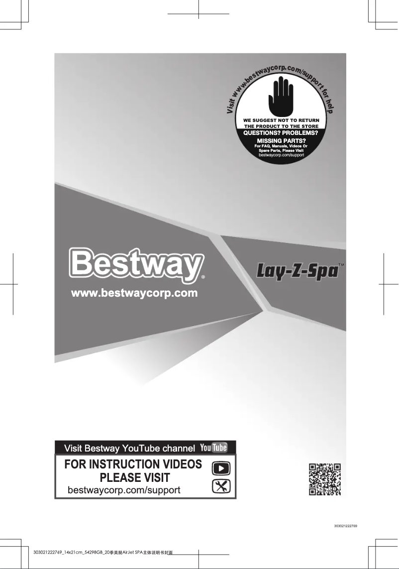 Imagen de la primera página del manual del dispositivo Lay-Z Spa Havana BW14293