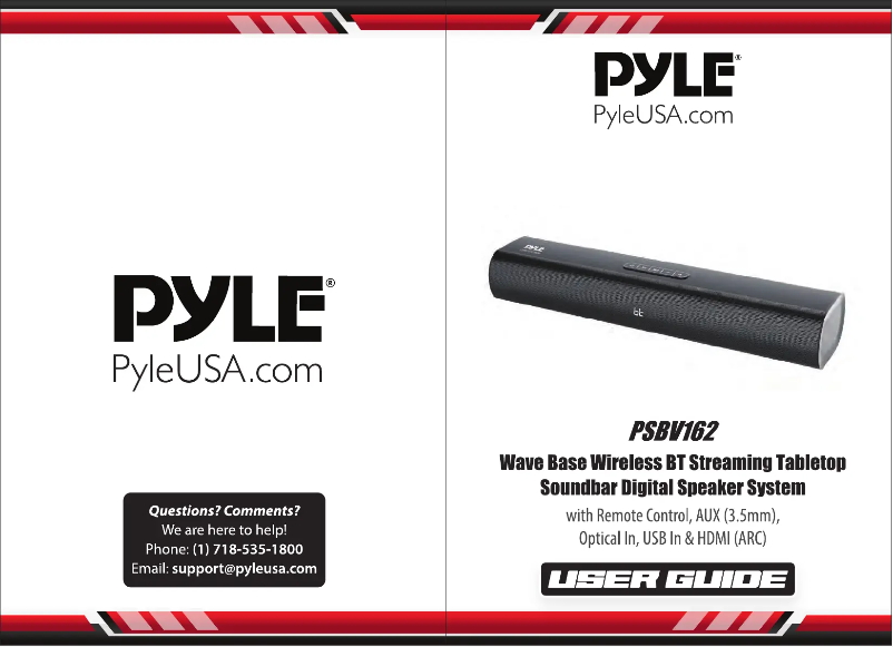 Image de la première page du manuel de l'appareil PSBV162