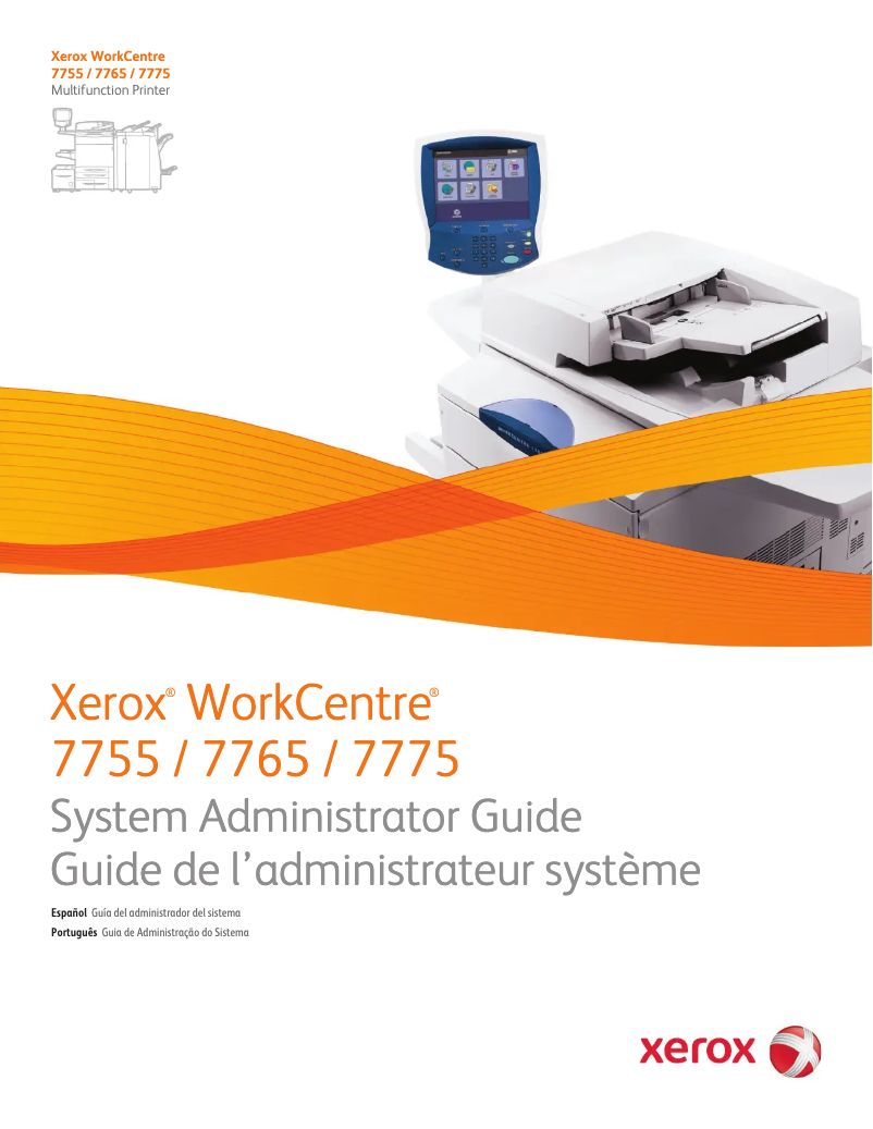 Page n°1 - Manuel utilisateur Xerox WorkCentre 7775V R