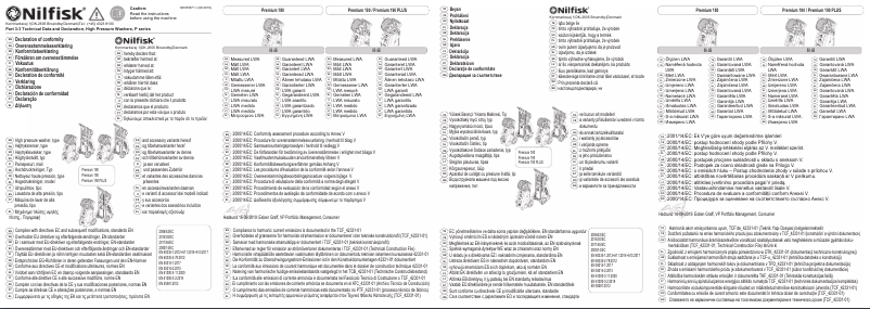 Page n°1 - Manuel utilisateur Nilfisk Premium 180