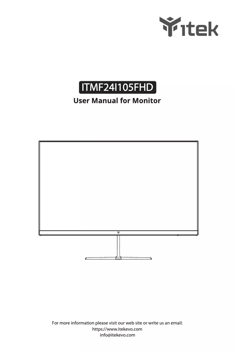 Page n°1 - Manuel utilisateur iTek ITMF24I105FHD
