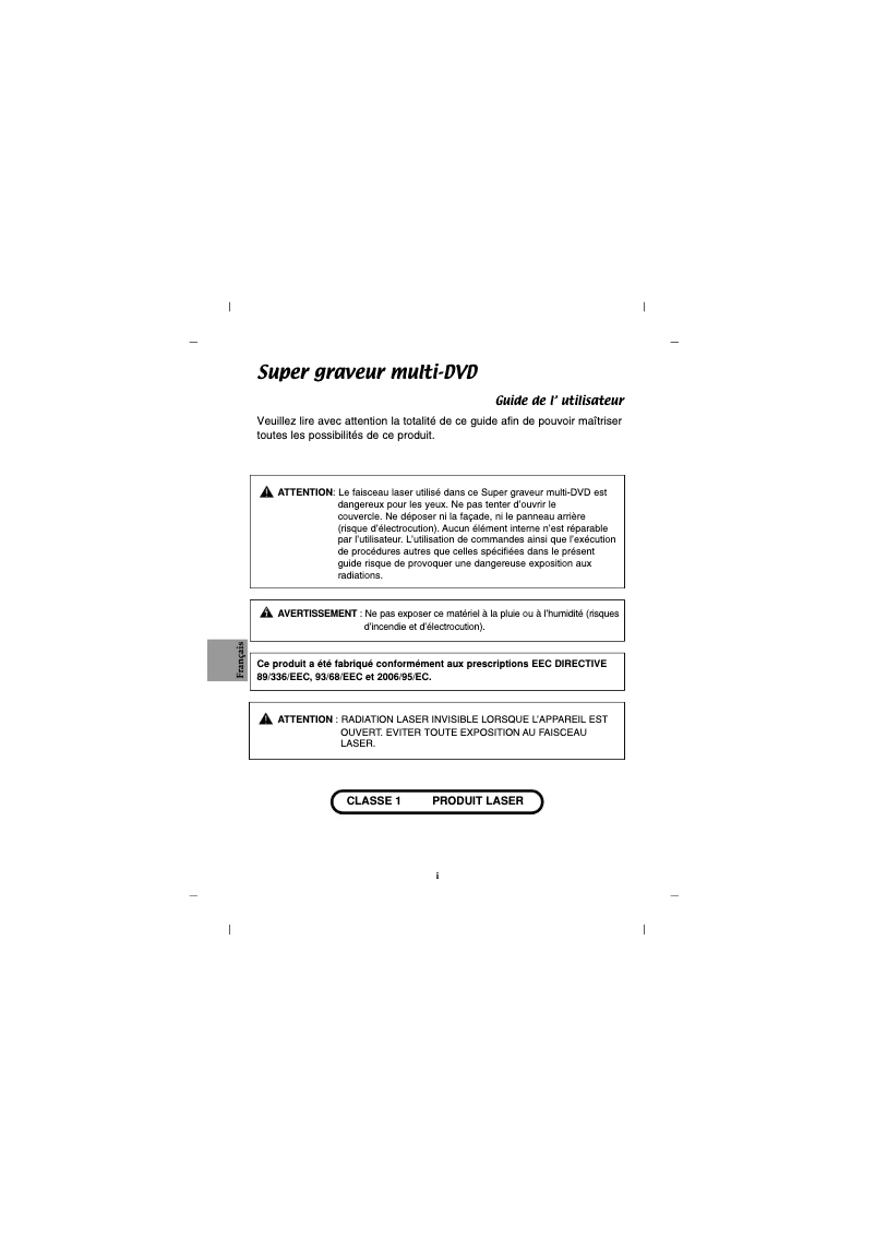 Image de la première page du manuel de l'appareil GH20LS10