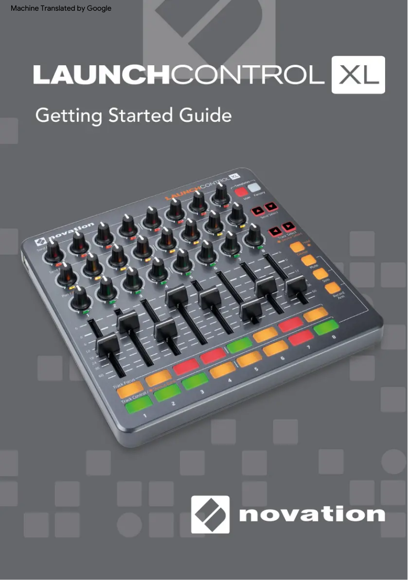 Page 1 de la notice Manuel utilisateur Novation Launch Control XL