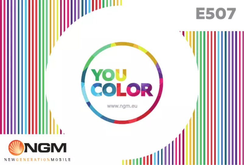 Page 1 de la notice Manuel utilisateur NGM-Mobile You Color E507 plus