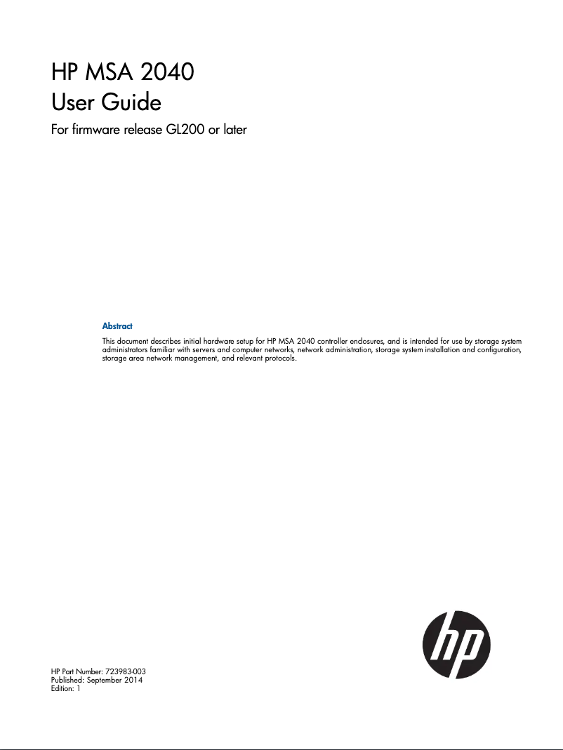 Page 1 de la notice Manuel utilisateur HP M0T28A