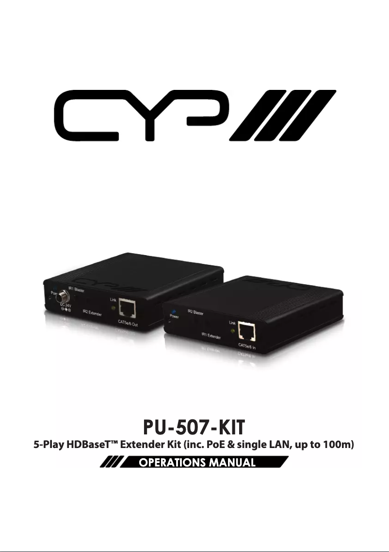 Page 1 de la notice Manuel utilisateur CYP PU-507TX