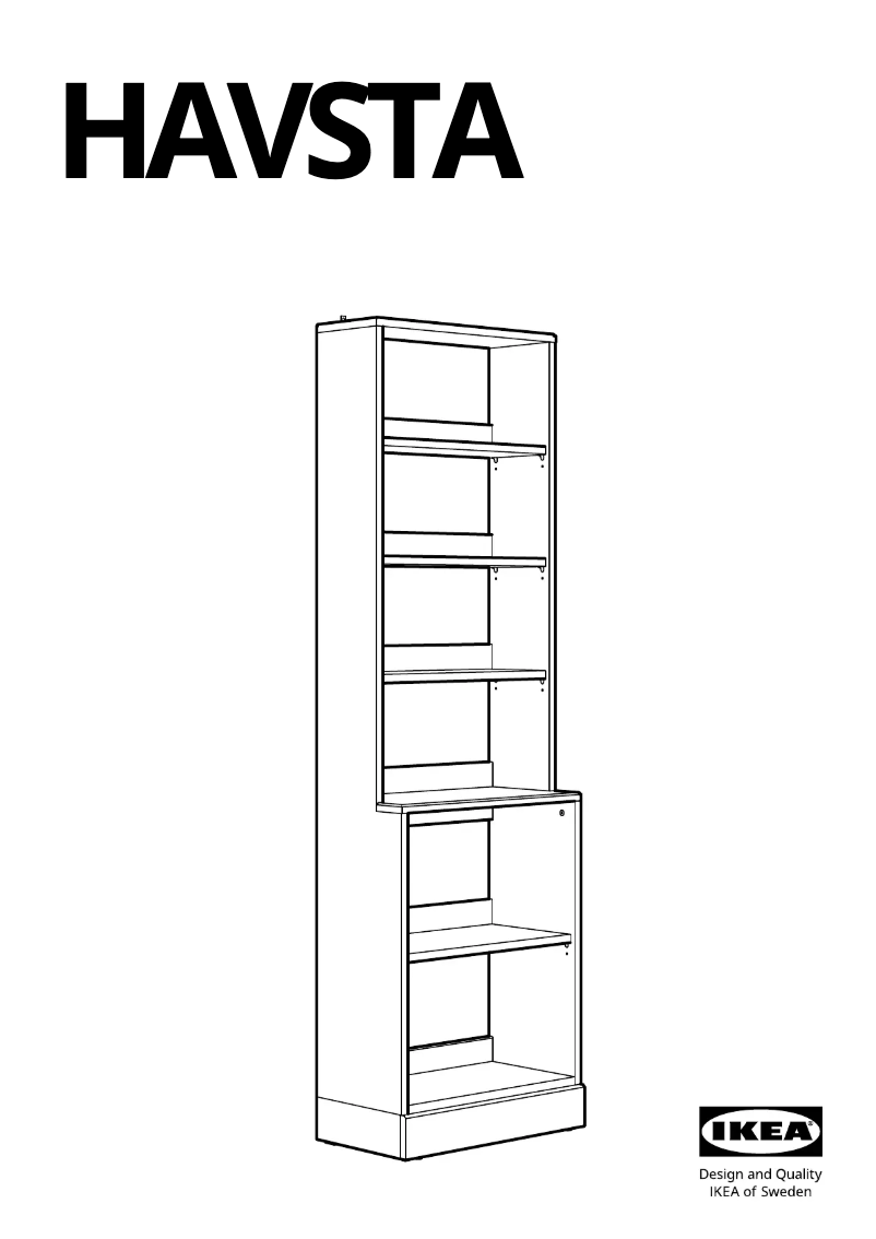 Página 1 del manual Manual de usuario Ikea HAVSTA 803.886.34