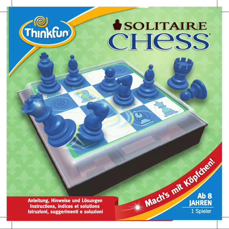 Page n°1 - Manuel utilisateur ThinkFun Solitaire Chess