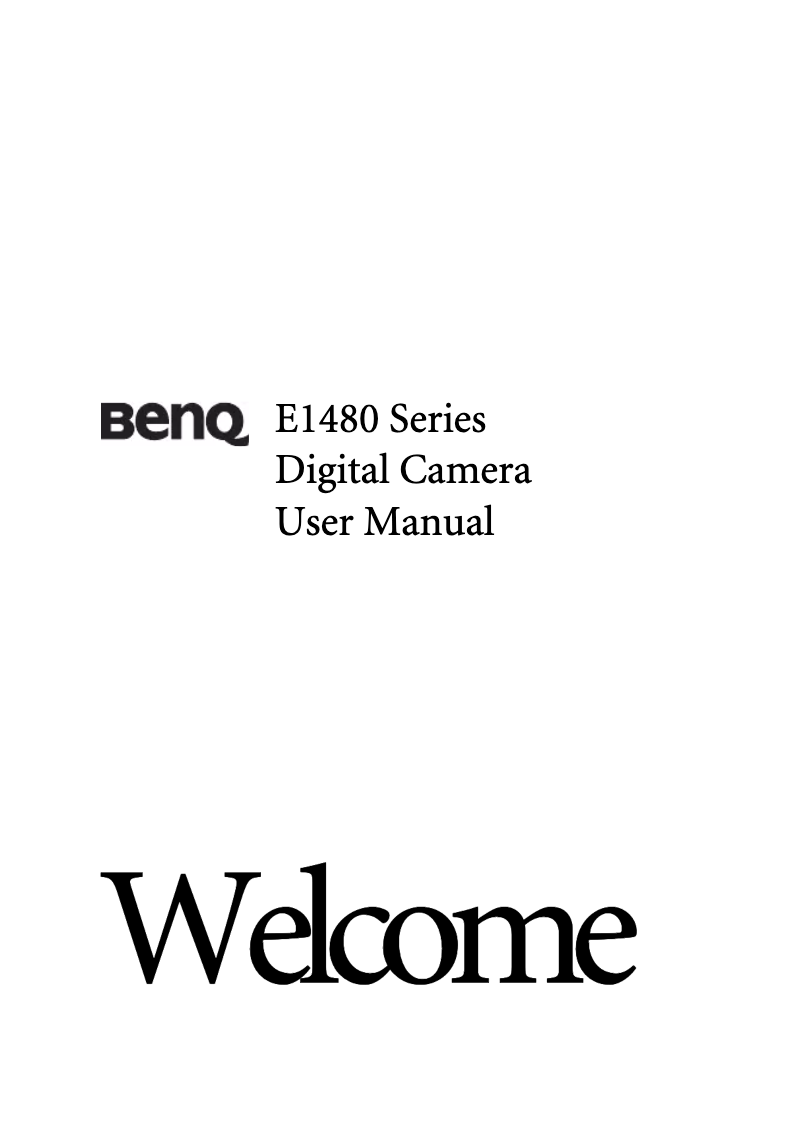 Page 1 de la notice Manuel utilisateur BenQ E1480