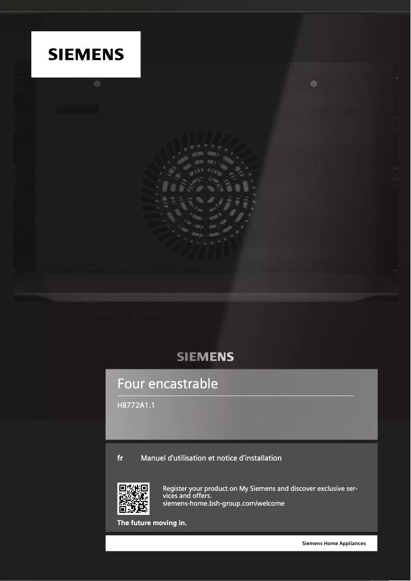 Page n°1 - Manuel utilisateur Siemens HB772A1B1