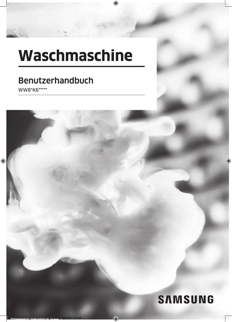 Page 1 de la notice Manuel utilisateur Samsung WW8BK6600QW