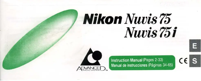 Page n°1 - Manuel utilisateur Nikon Nuvis 75