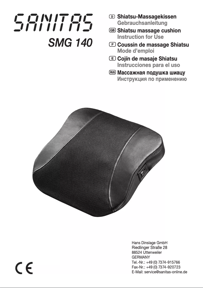 Página 1 del manual Manual de usuario Sanitas SMG 140