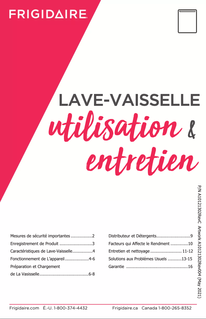 Image de la première page du manuel de l'appareil FFID2426TW