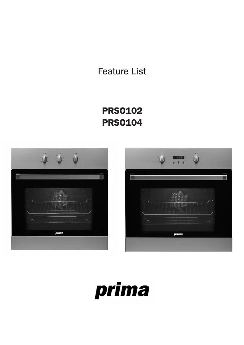 Image de la première page du manuel de l'appareil PRSO104