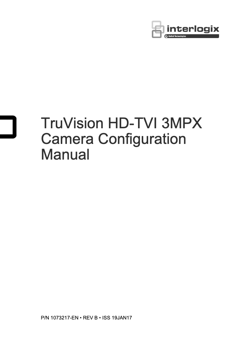 Imagen de la primera página del manual del dispositivo TruVision TVB-4407