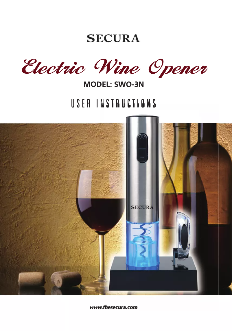 Imagen de la primera página del manual del dispositivo SWO-3N