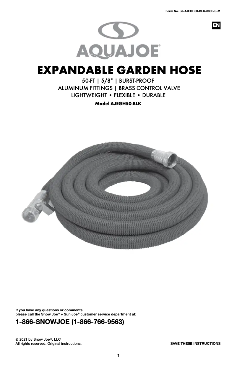 Imagen de la primera página del manual del dispositivo AJEGH50-BLK