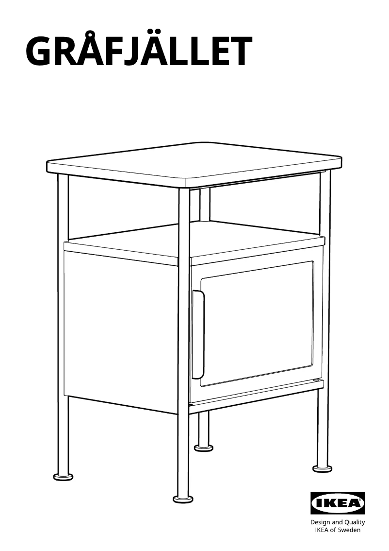 Image de la première page du manuel de l'appareil GRÅFJÄLLET 405.702.20