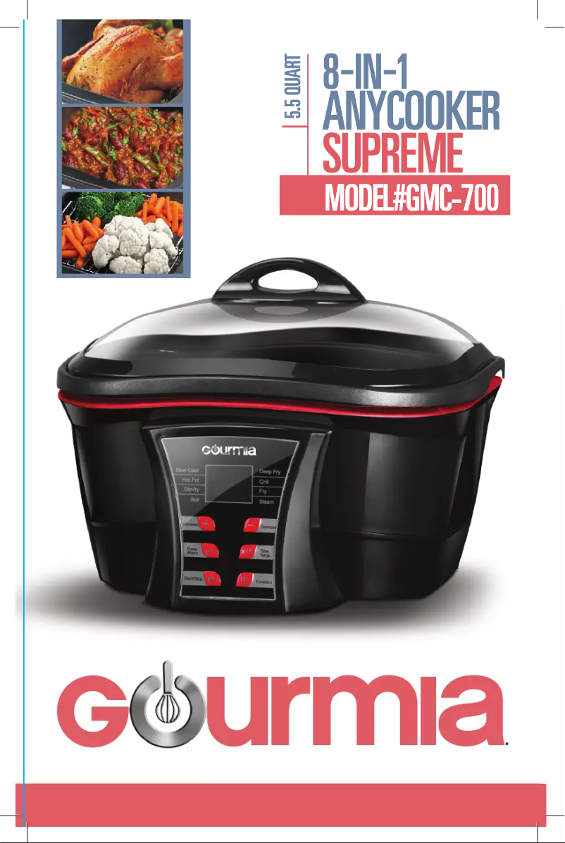 Page n°1 - Manuel utilisateur Gourmia GMC700
