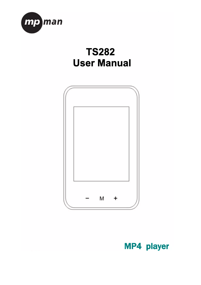 Page n°1 - Manuel utilisateur Mpman TS282