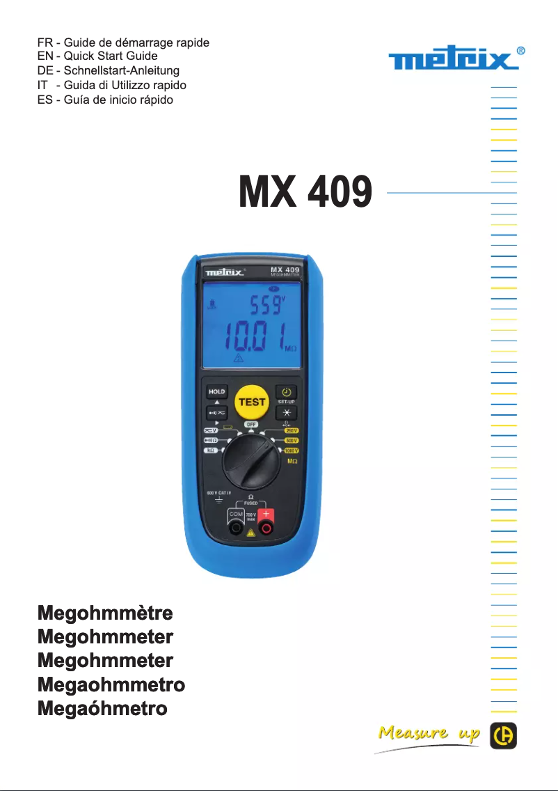 Image de la première page du manuel de l'appareil MX 409