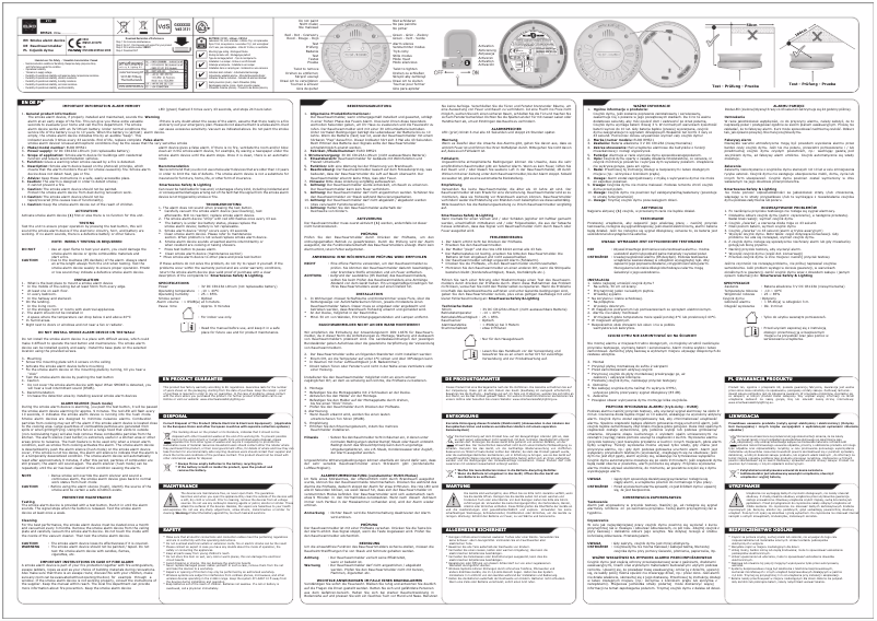 Page n°1 - Manuel utilisateur Elro RM521