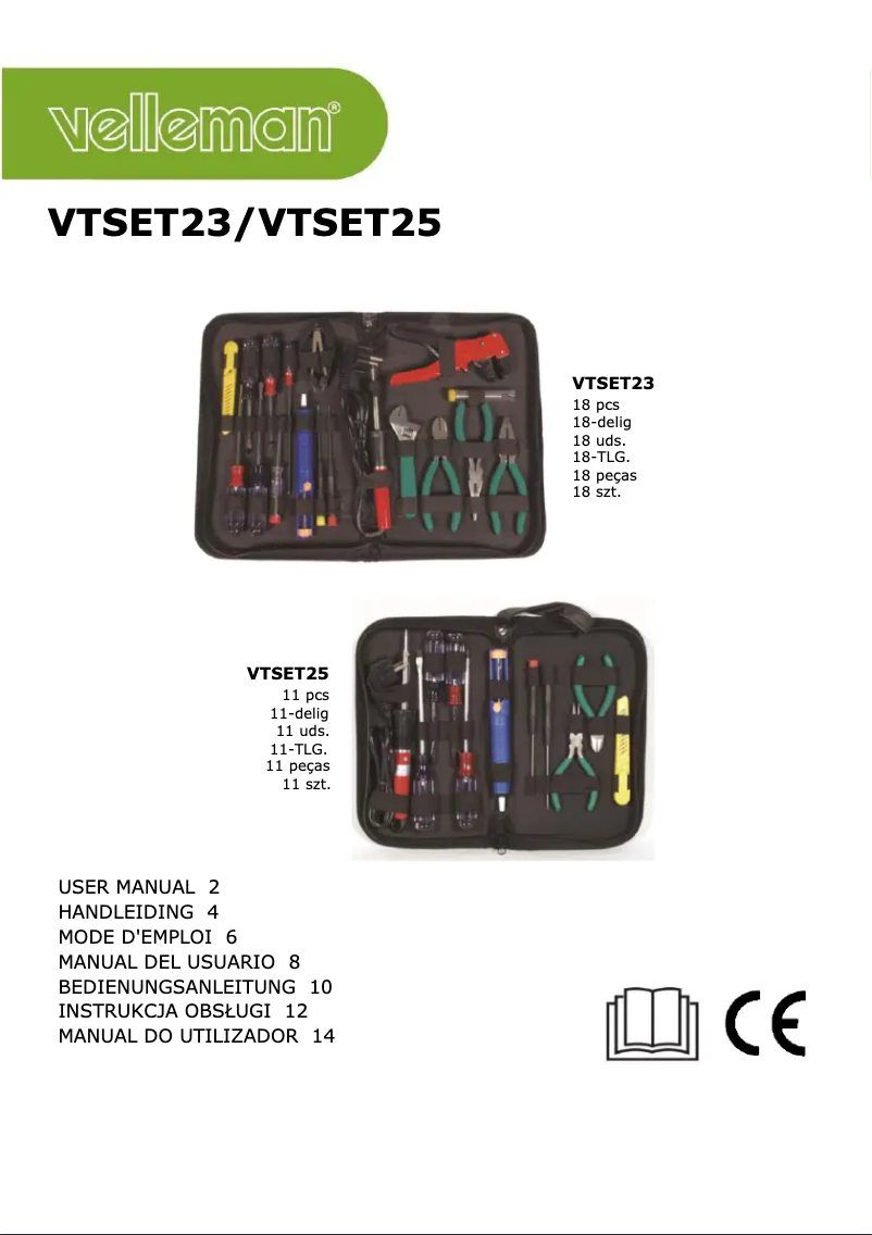 Página 1 del manual Manual de usuario Velleman VTSET23