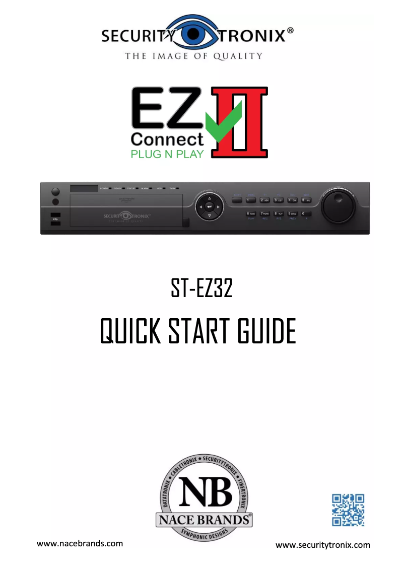 Página 1 del manual Manual de usuario Security Tronix ST-EZ32