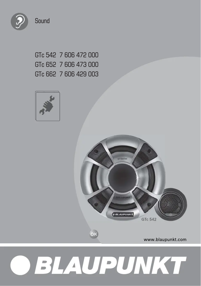 Página 1 del manual Manual de usuario Blaupunkt GTc 542