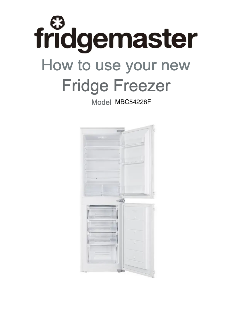 Página 1 del manual Manual de usuario Fridgemaster MBC54228F
