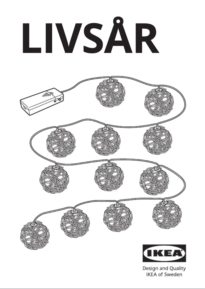 Image de la première page du manuel de l'appareil LIVSÅR 504.213.57