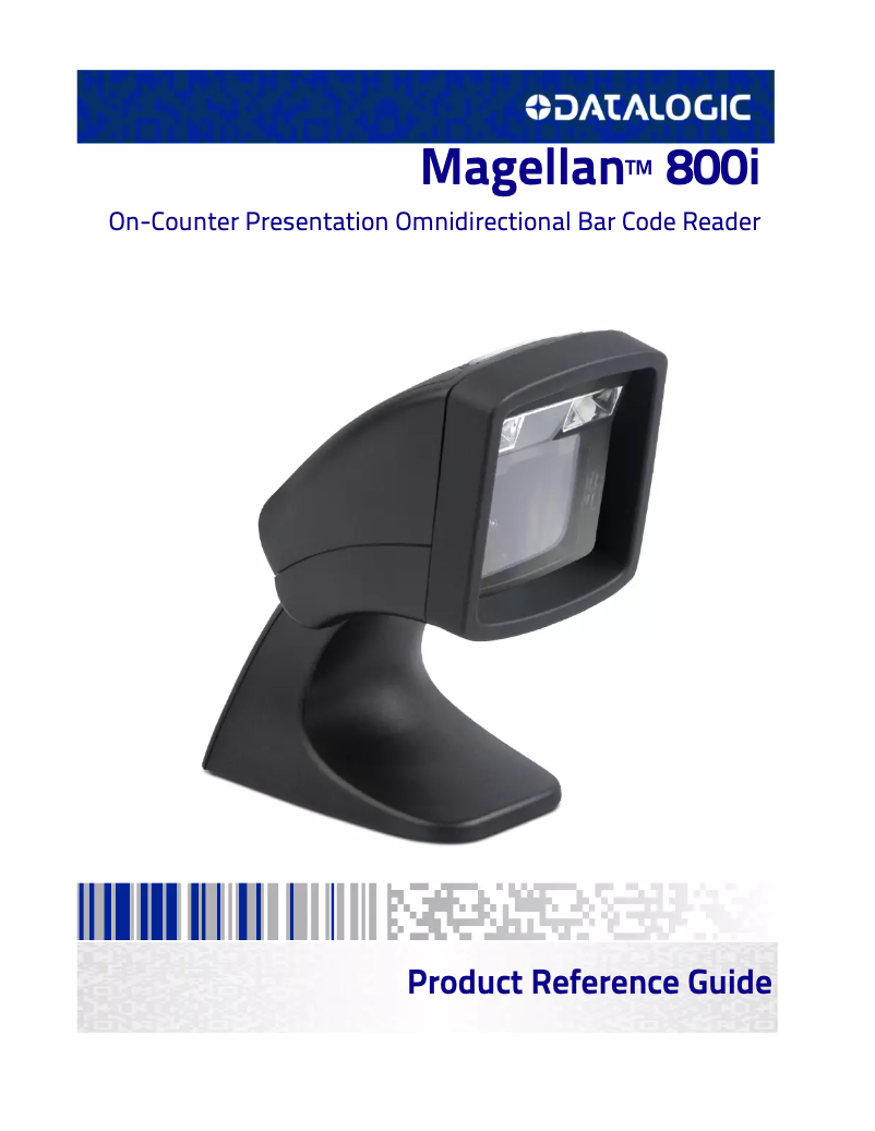 Page 1 de la notice Manuel utilisateur Datalogic Magellan 800i