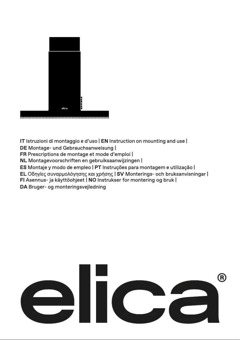 Page n°1 - Manuel utilisateur Elica INTERSTELLAR PRF0151809