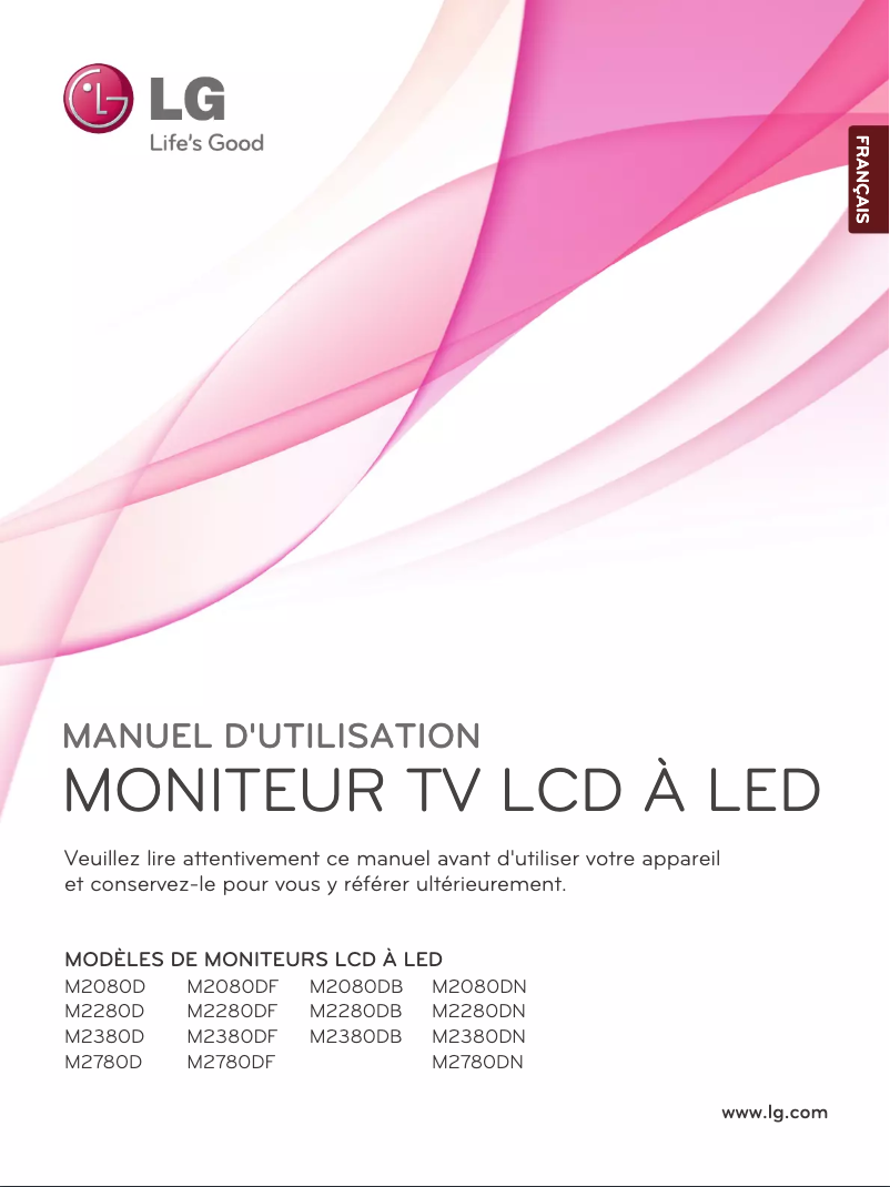 Page n°1 - Manuel utilisateur LG M2380DF