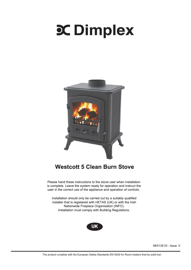 Page 1 de la notice Manuel utilisateur Dimplex WST5SE