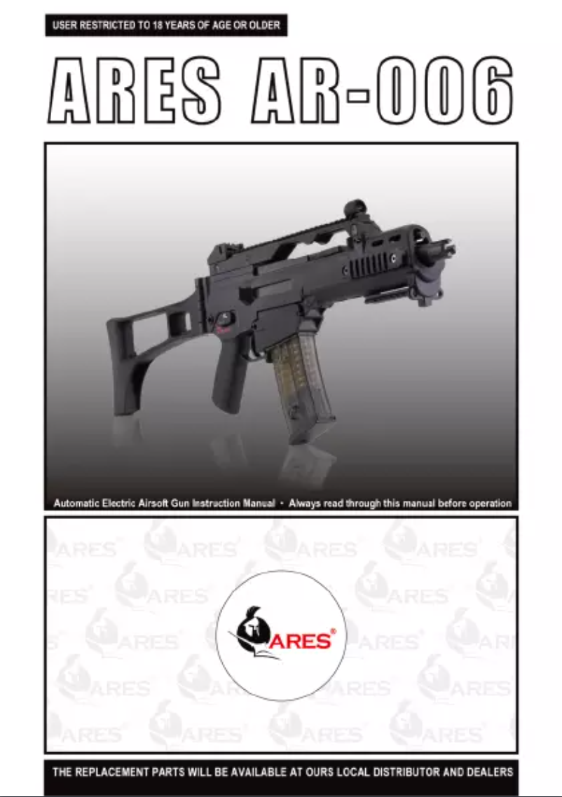 Page n°1 - Manuel utilisateur Ares AR-006