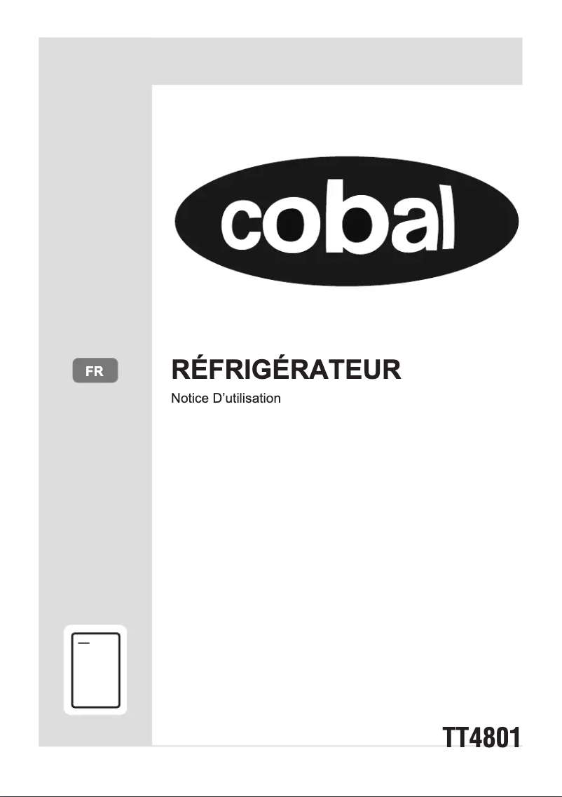 Page n°1 - Manuel utilisateur Cobal TT4801