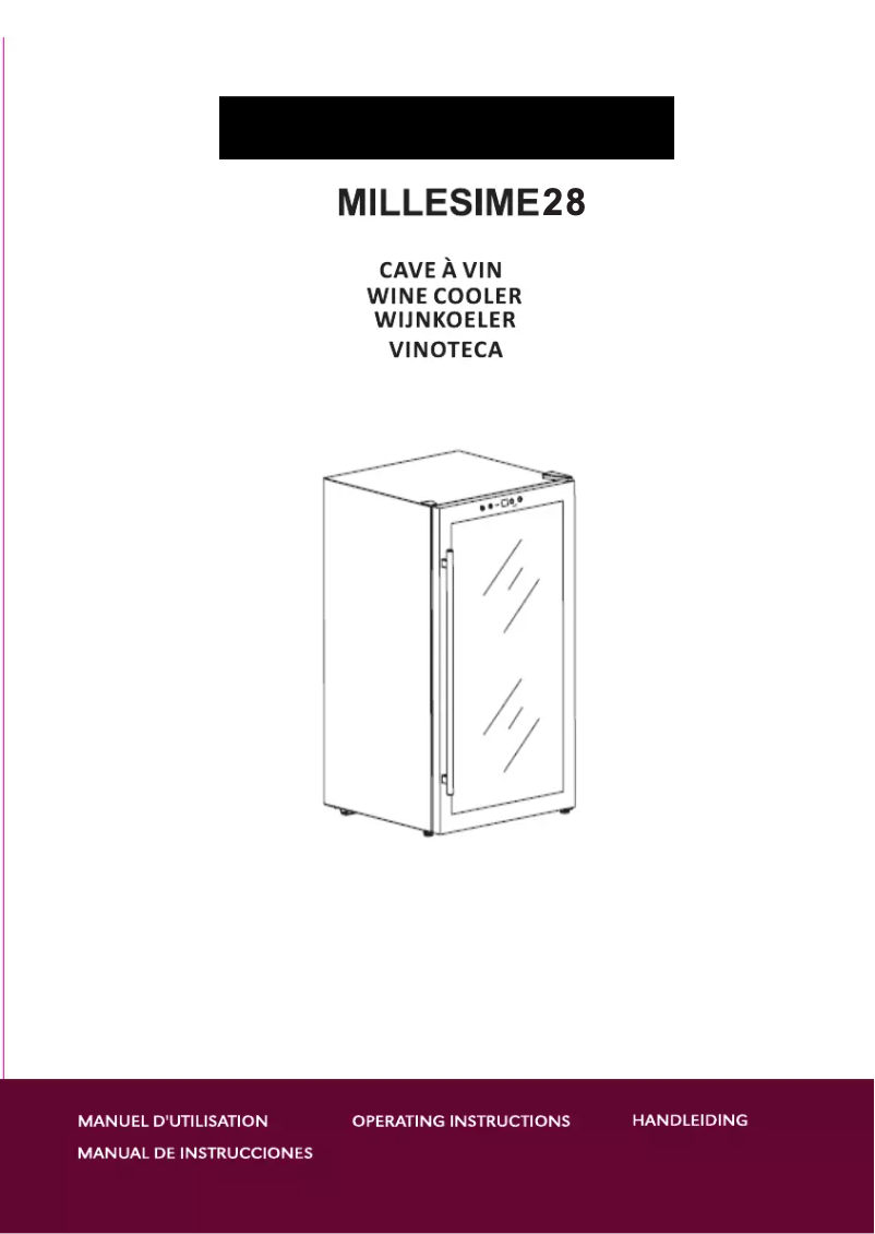 Page n°1 - Manuel utilisateur Thomson Millesime 28