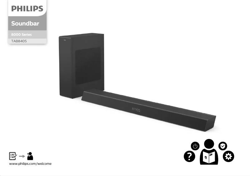 Page n°1 - Guide de démarrage rapide Philips TAB8405