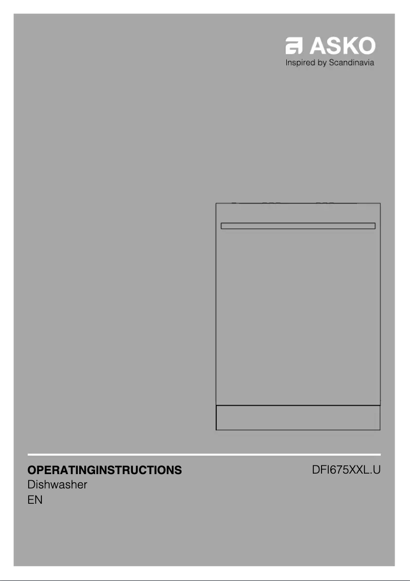 Página 1 del manual Manual de usuario Asko DFI675XXL