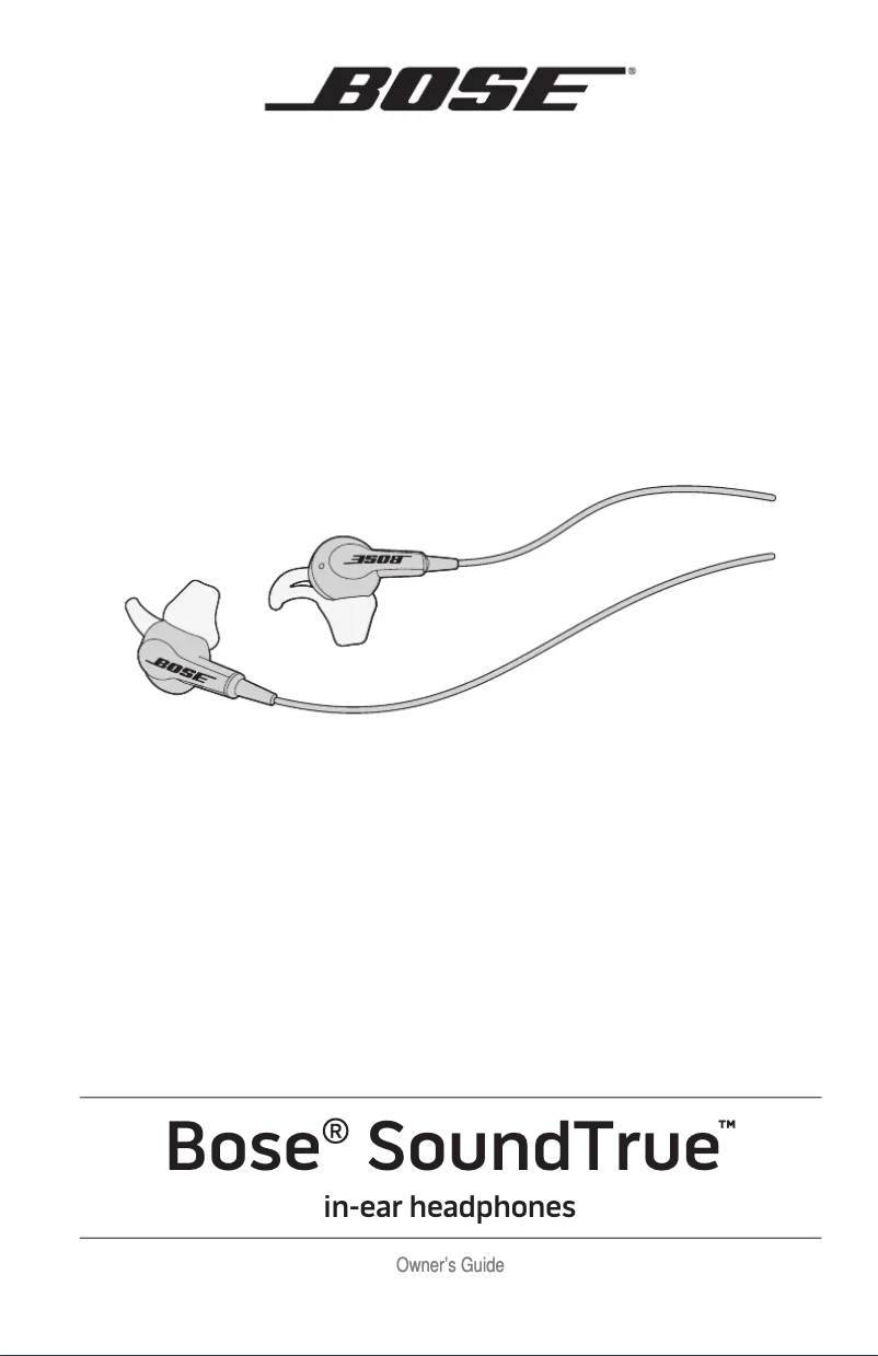 Image de la première page du manuel de l'appareil SoundTrue in-ear 64529