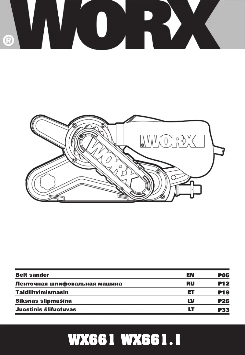 Page n°1 - Manuel utilisateur Worx WX661