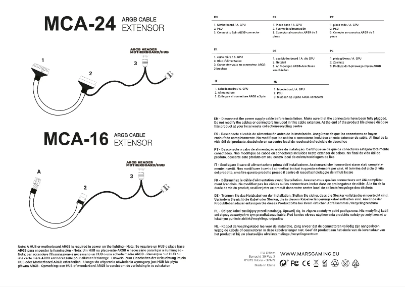 Image de la première page du manuel de l'appareil MCA-24